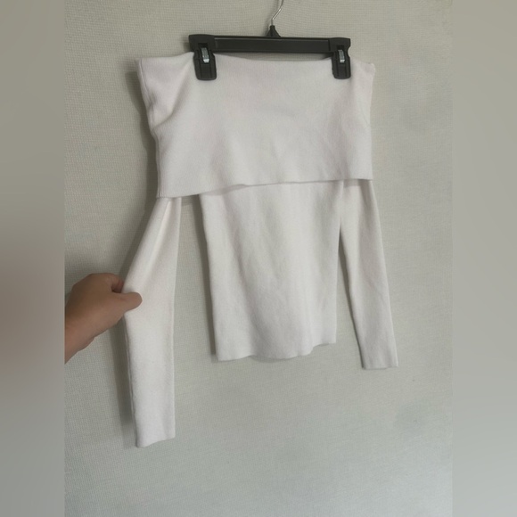 Aritzia Wilfred off the shoulder ribbed sweater - Picture 1 of 6